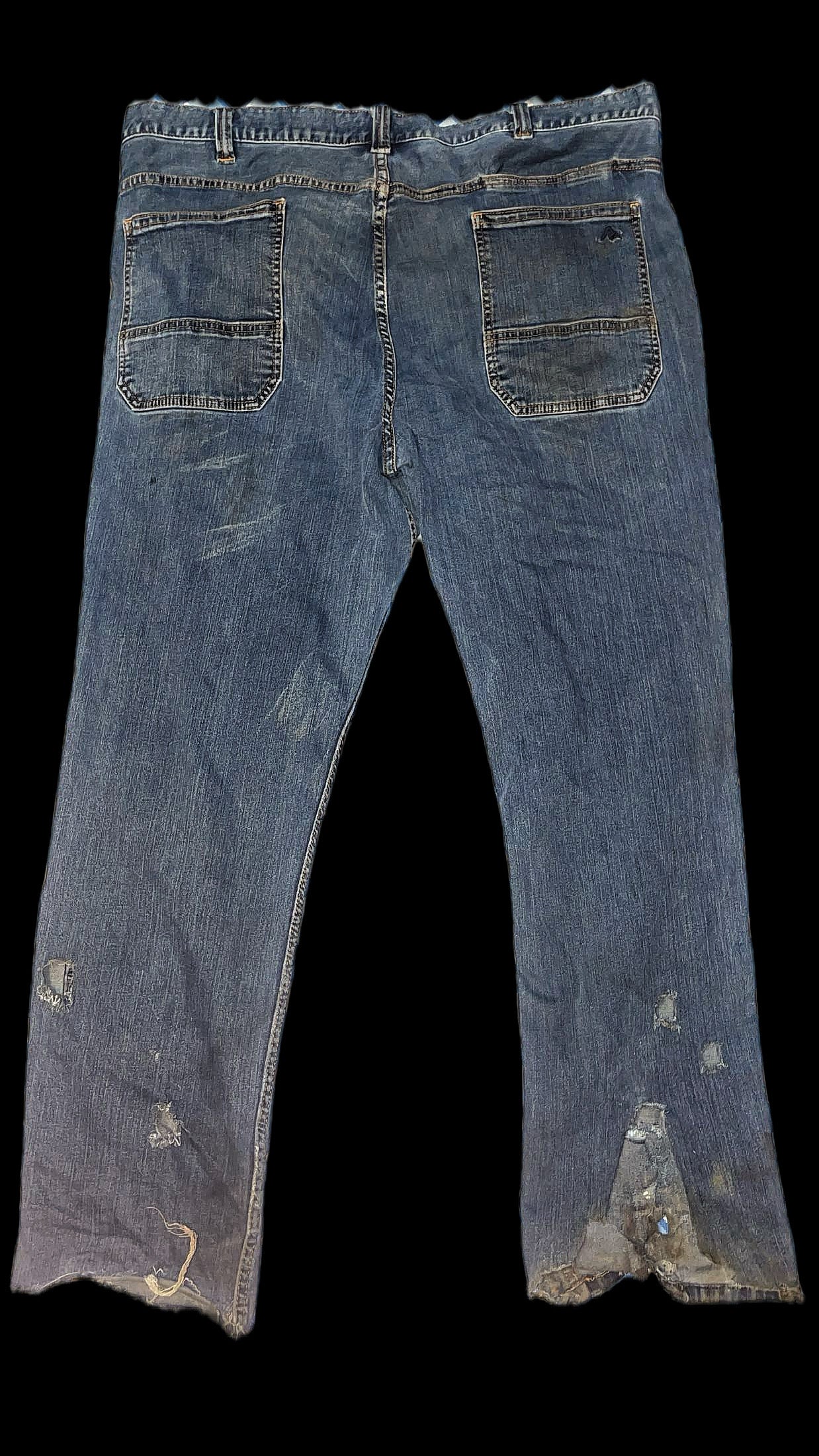 ANNAGENISI Burnt Cuffed Jeans — 1 of 1