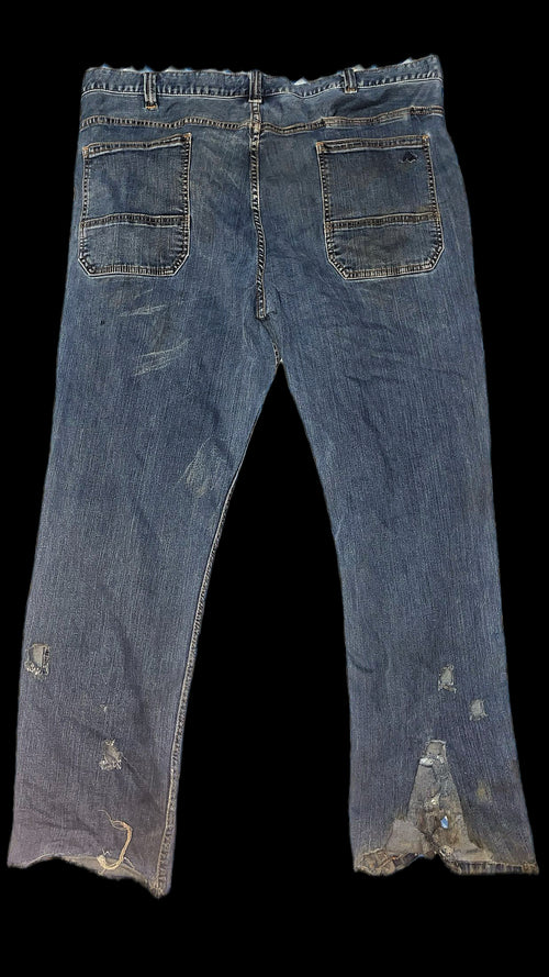 ANNAGENISI Burnt Cuffed Jeans — 1 of 1
