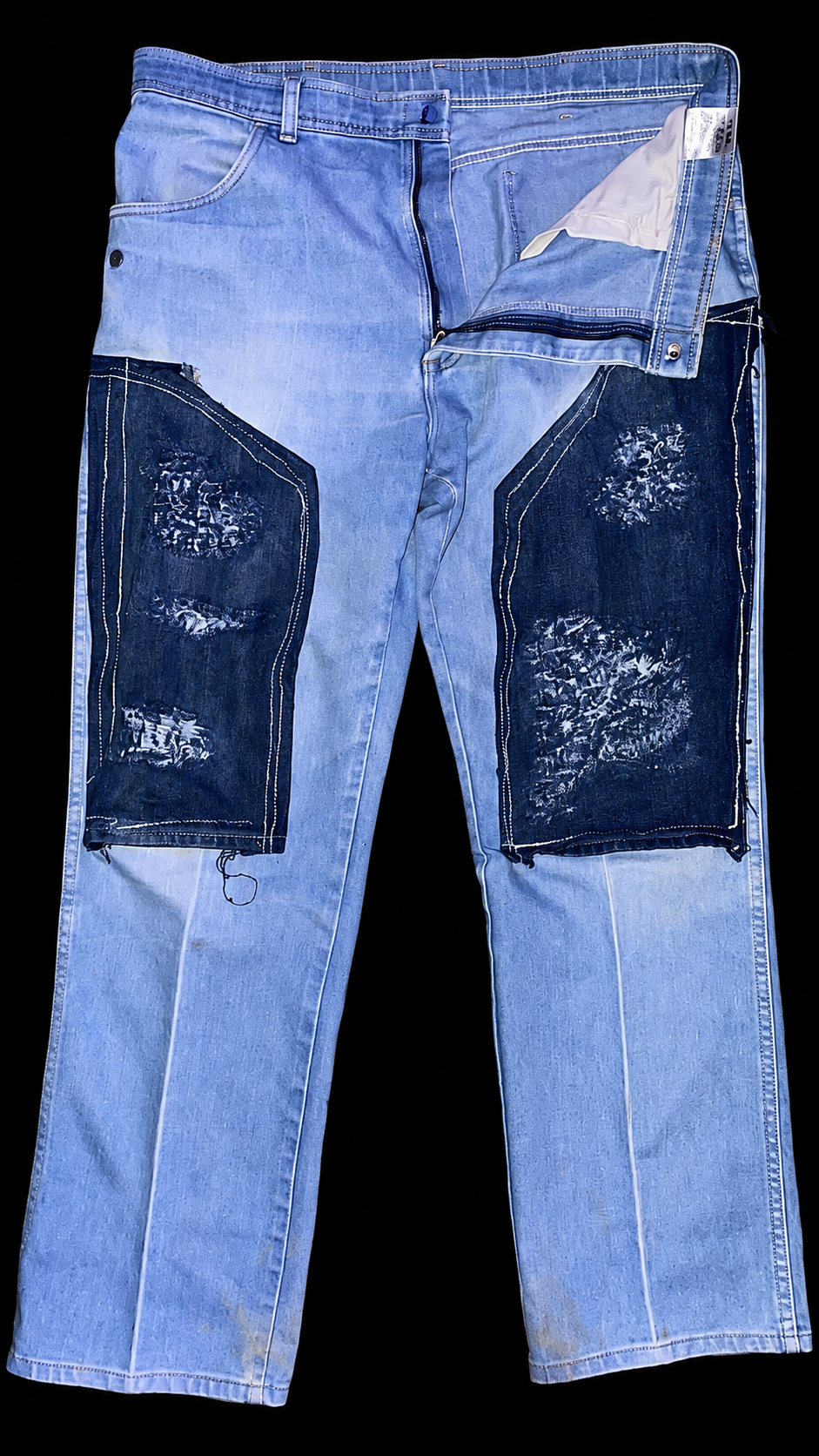 Annagenisi 1 Of 1 Double Knee Clip Button Wrangler Denim