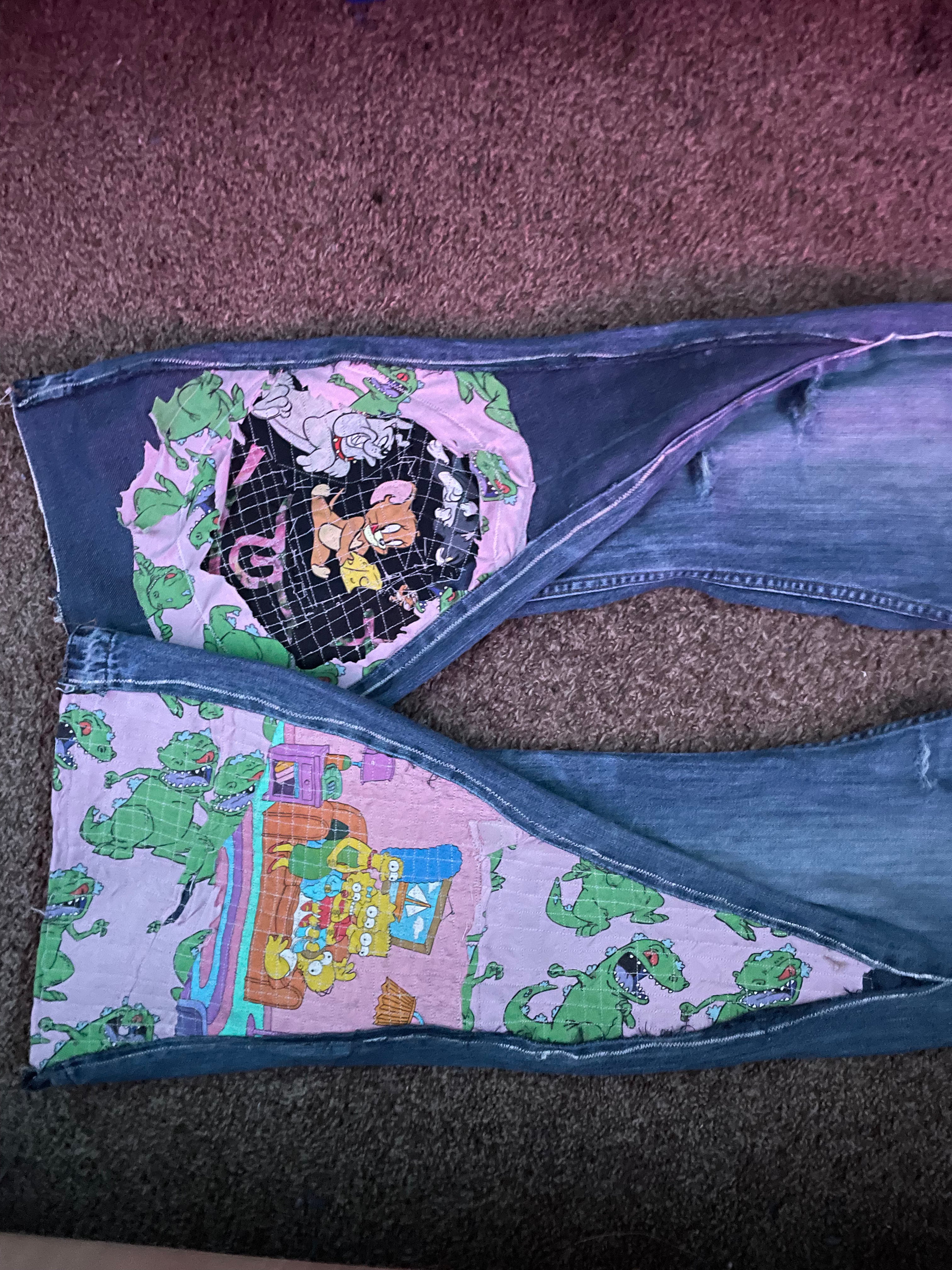 Annagenisi Cartoon Flared Denim