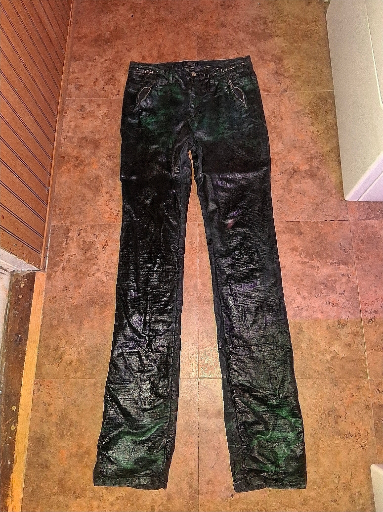 Annagenisi Stacked Wax Denim