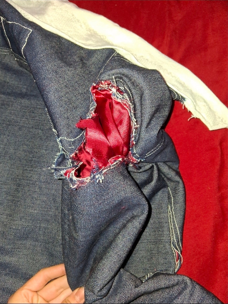 Annagenisi 1 OF 1 Slim Fitted Denim Jacket
