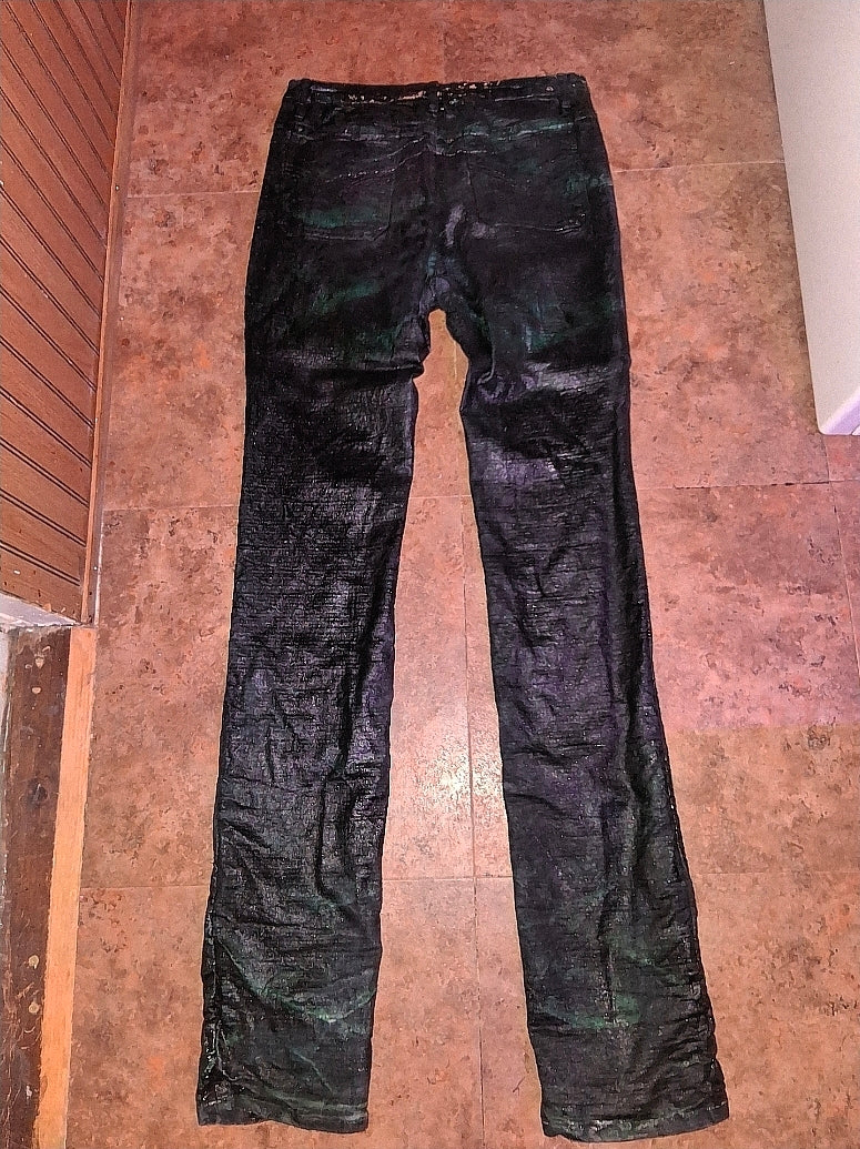 Annagenisi Stacked Wax Denim