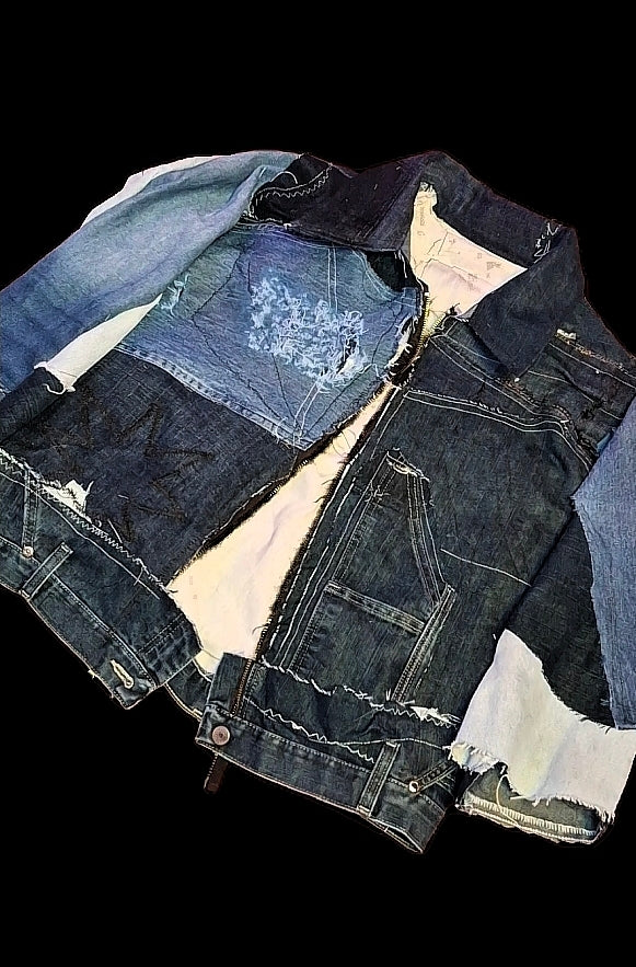 Annagenisi 1 of 1 Mixed Denim Jean Jacket