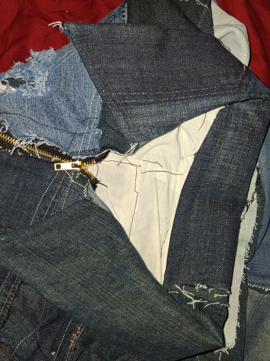 Annagenisi 1 of 1 Mixed Denim Jean Jacket