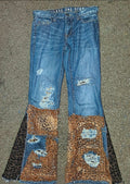 Annagenisi Grid Stitch Boro 1 Of 1 Cheata Print Flar