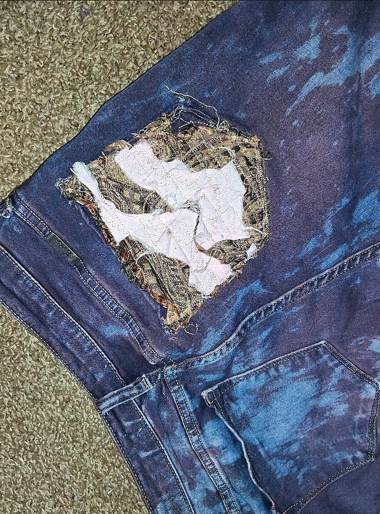 Annagenisi Boro Maroon Denim